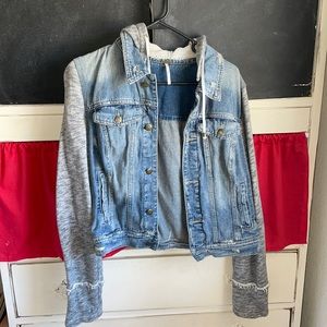 Free People Denim Jacket with Hood